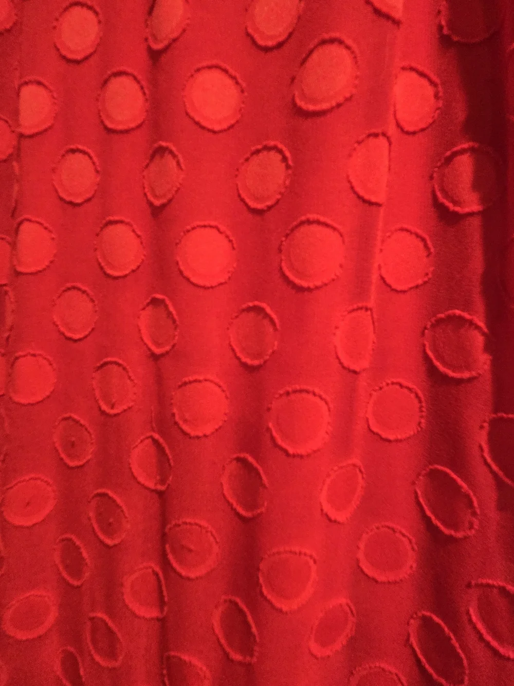 New York & Company Red Polka Dot Maxi Shirt Dress - Picture 4 of 4